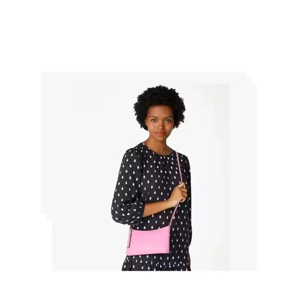 🌸 Kate Spade Sadie Small Crossbody • Surf Pink • NWT • Rare Retired Color - Picture 2 of 5